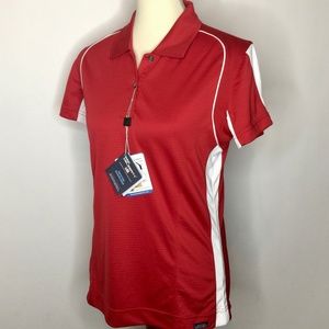 Athletic Polo Shirt Red Pro Celebrity Performance